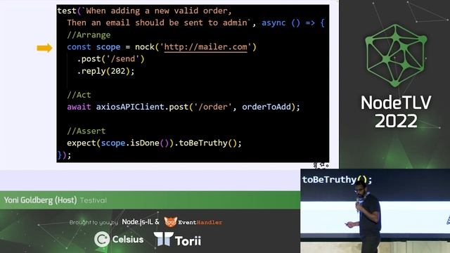 Testival ? @ NodeTLV 22 - 10 lightning tips by testing enthusiasts (Hosted by Yoni Goldberg) смотреть онлайн