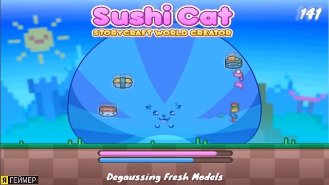 Игра Накорми Суши Кота Sushi Cat смотреть приключения игры на русском кот ест суши топ мультик игра смотреть онлайн