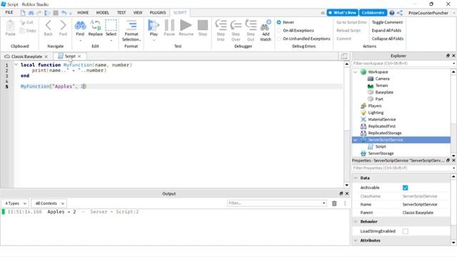 User Defined Custom Functions (Roblox Studio Short Tutorials) (052s) смотреть онлайн