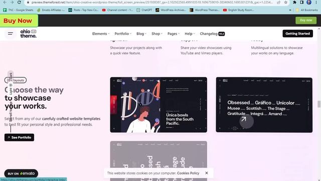 Ohio Creative Portfolio & Agency WordPress Theme смотреть онлайн