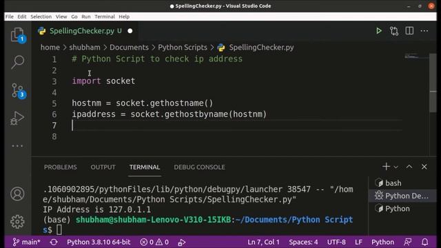 How to Check IP Address using Python Script - Python смотреть онлайн