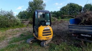 JCB 8018. Грабли, Крни