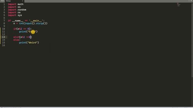 HackerRank Python Problem "If Else" || Competitive Programing With Python @Codolearn смотреть онлайн