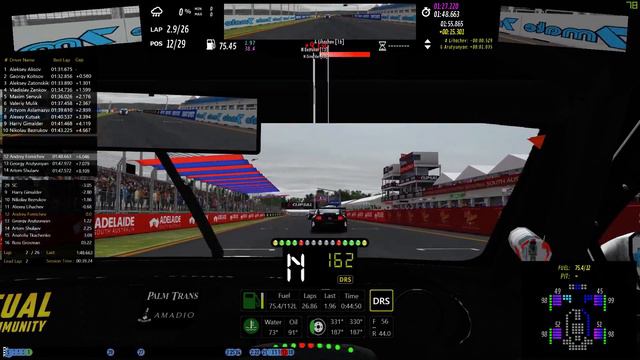 VRC.One V8 Supercars - Adelaide (Round 1 | Race 2) смотреть онлайн