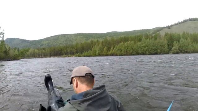 В поисках хариуса. Часть 16. Ещё одна сработала яма. Хариус клюёт с первого заброса. смотреть онлайн