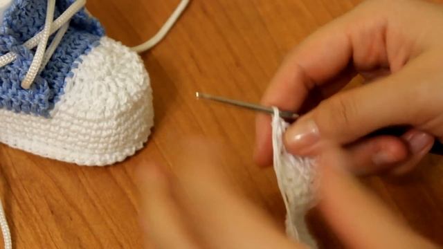 Пинетки - КЕДЫ крючком (1 часть)