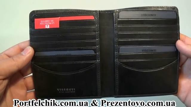 RFID мужской кошелек Visconti TSC49 Black смотреть онлайн