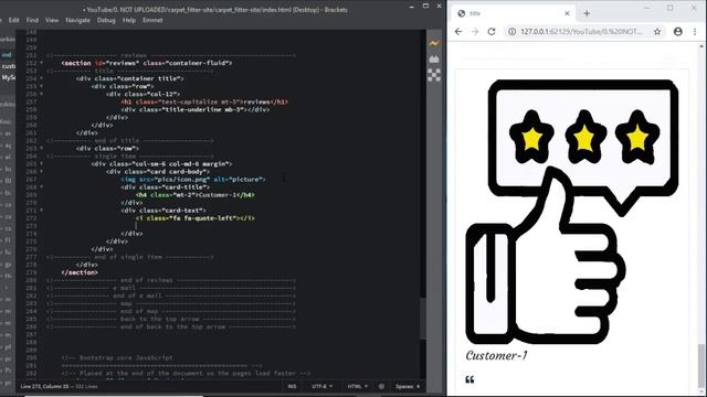 bootstrap 4 how to complete site carpet fitter reviews section html css смотреть онлайн