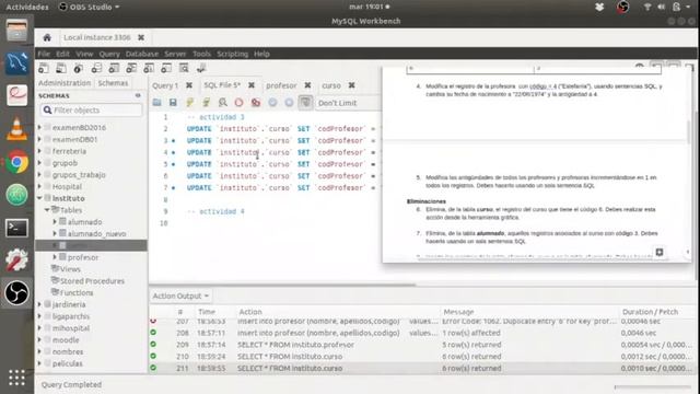 INSERT - UPDATE - DELETE - ejemplos MySQL - parte 1 - ?⑤BD05 смотреть онлайн