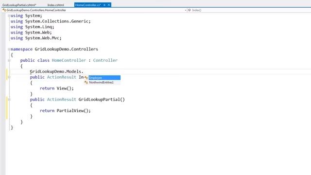 DevExpress ASP.NET MVC: Grid Lookup Editor смотреть онлайн