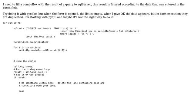 GIS: Fill a comboBox with the result of a query to sqlServer смотреть онлайн
