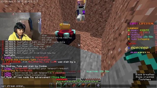 LIFEY LIFESTEAL SMP JOIN NOW 24/7 PUBLIC SERVER || Minecraft java|| LEGNOS IS LIVE смотреть онлайн