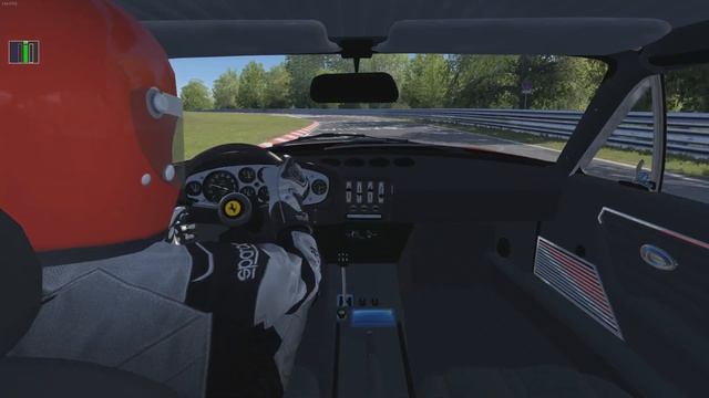 Ferrari 365 GTB Daytona going slide ways on Nürburgring смотреть онлайн