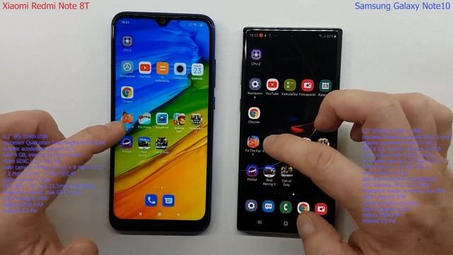 Redmi Note 8T vs Samsung Galaxy Note 10 - SPEED TEST + multitasking - Which is faster!? смотреть онлайн