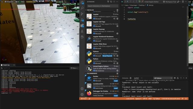 Unreal engine 5 tutorial on running python inside visual studio code to streamline game pipelines. смотреть онлайн