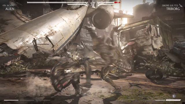 Alien vs Cyber Smoke - Mortal Kombat XL смотреть онлайн