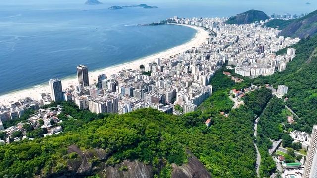 FLYING OVER BRAZIL (4K Video UHD) - Relaxing Music With Beautiful Nature Video For Relaxation On TV смотреть онлайн