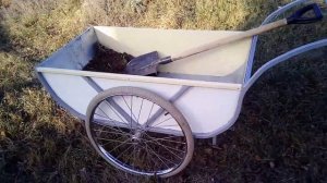 Самодельная двухколёсная тачка для сада и огорода 2.ч.