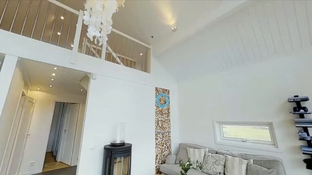 Обзор каркасного Шведского дома внутри, удобная планировка смотреть онлайн