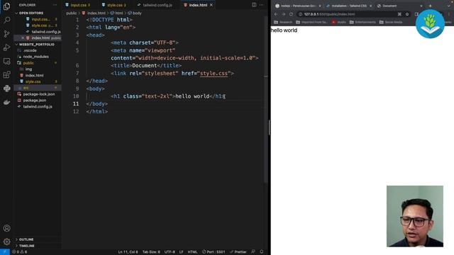 [#1] Bikin Website Portfolio Cantik Pakai Tailwind CSS Part - 1 смотреть онлайн