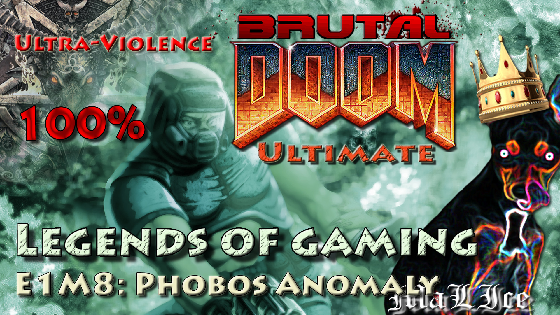 Brutal Doom Ultimate (100%) - E1M8: Phobos Anomaly смотреть онлайн