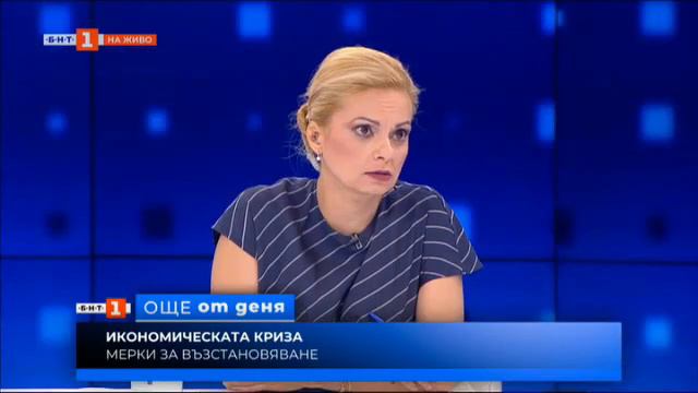 Председателят на УС на АИКБ Васил Велев в студиото на 