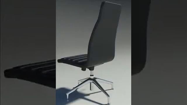 3D Model Lotus Medium Simple Black Leather Armchair Review смотреть онлайн