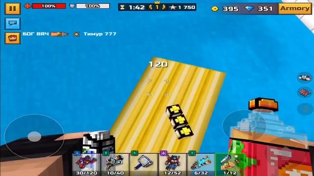ALL ACHIEVEMENTS FOR ONE LIFE - PIXEL GUN 3D смотреть онлайн