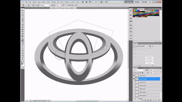How to Make a toyota Logo in adobe Illustrator смотреть онлайн