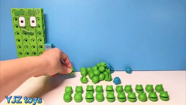 Making numberblocks 9 time table and 9-90 clubs with train car from MathLink Cubes смотреть онлайн