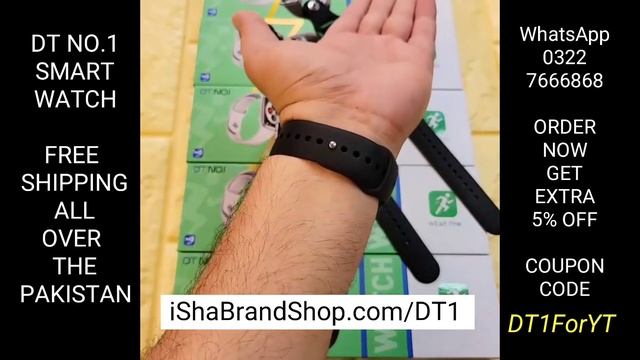 DT NO.1 SMART WATCH Review & Unboxing Free Shipping All Over The Pakistan смотреть онлайн
