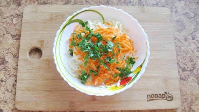 Салат из моркови и капусты с майонезом смотреть онлайн