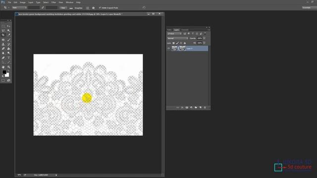 Создаём кружево для визуализации в Clo3D.
