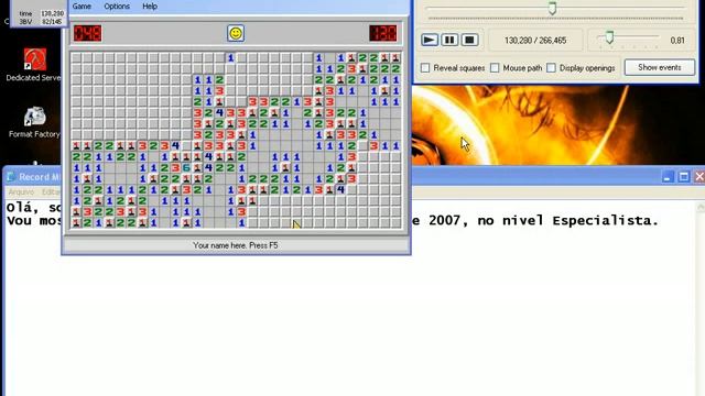 Record Minesweeper Clone 2007 Expert 266 46 смотреть онлайн