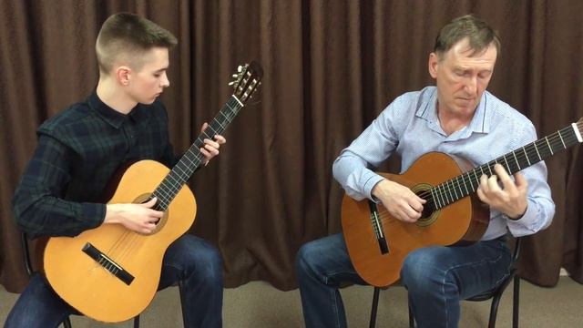 Франческо да Милано "Канцона",обработка для дуэта гитар смотреть онлайн