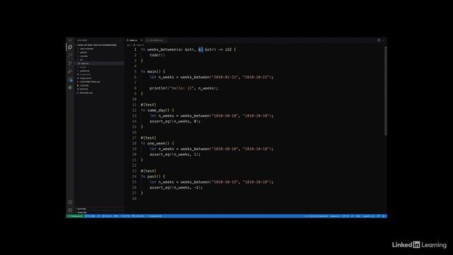 013. Calculate the number of weeks between two dates смотреть онлайн