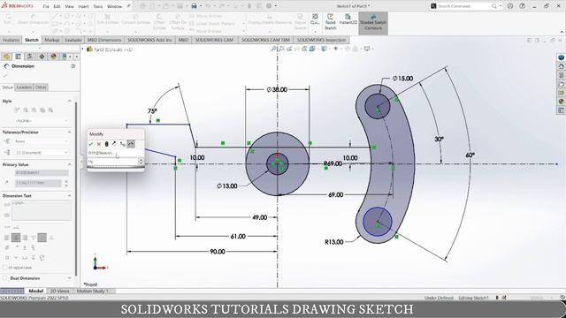 HOW TO CREATE 2D SKETCH DRAWING IN SOLIDWORKS | SOLIDWORKS TUTORIALS EP 10 смотреть онлайн