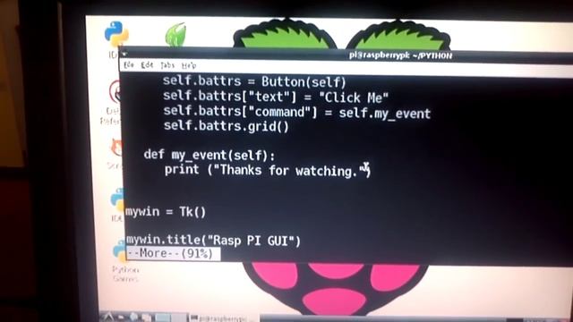Python GUI Program on Raspberry Pi смотреть онлайн