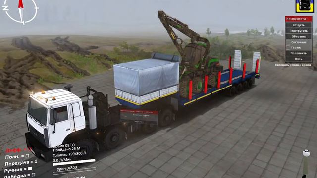 Spintires® Выбираю мод-автомобили на Полигоне. Часть 5. смотреть онлайн