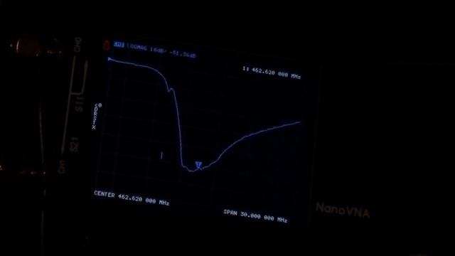 NanoVNA настройка дуплексера (полосового фильтра) смотреть онлайн