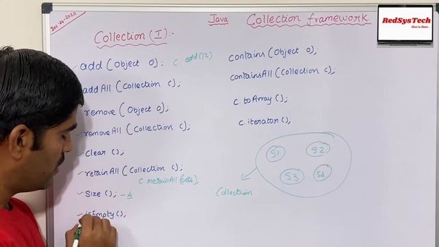# 83 Java - The Collection Interface | Collections in Java | collection interface in java|RedSysTec смотреть онлайн