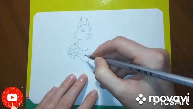 Как нарисовать белку легко!? смотреть онлайн