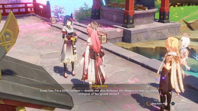 GUIIJI YAE KUJOU SARA Genshin Impact CUTSCENE смотреть онлайн