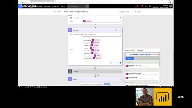 Advanced dive on how to manipulating structured JSON with Microsoft Flow by John Liu смотреть онлайн
