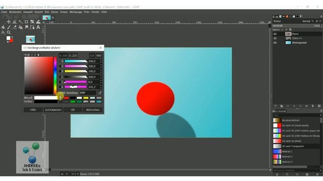 Gimp 2022 #42 gebogener Text auf Kugel смотреть онлайн