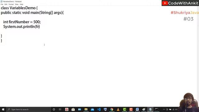 Java Tutorial : Varibles in Java | Variables Rules | #ShukriyaJava series by #codewithankit #java смотреть онлайн