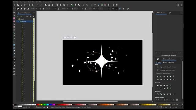 How to make Stars and galaxies - Inkscape Tutorial смотреть онлайн