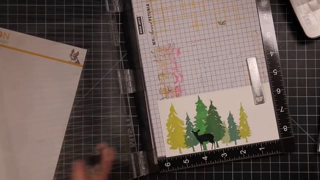 Forest Scenery Mini Slimline Cards | AmyR 2021 Valentine's Card Series #11