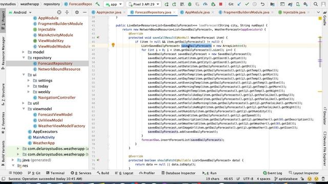 Weather App (Android Architecture Components, Room Database, Retrofit and Dagger2) Concluding Part смотреть онлайн