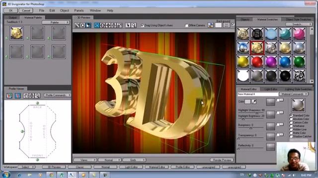Tutorial Text 3D Invigorator Photoshop cs 2 by lanceng tak loang смотреть онлайн